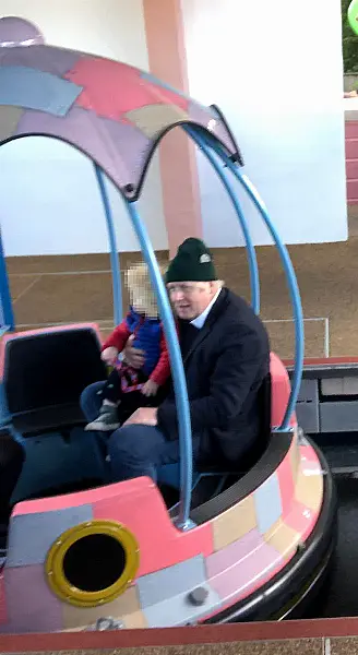 Boris Johnson at Peppa Pig World in Hampshire 