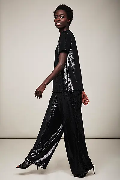 Hope Fashion The Sequin Top Black; The Sequin Trouser Black