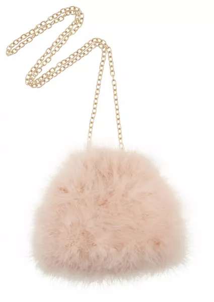 River Island Pink Feather Shoulder Bag