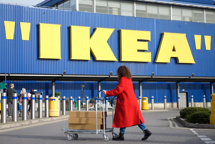 IKEA marking its collaboration with Virgil Abloh