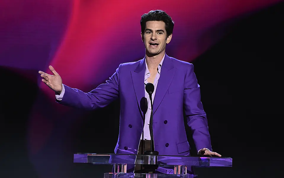 Andrew Garfield presents the Robert Altman award at the 37th Film Independent Spirit Awards (Jordan Strauss/Invision/AP)