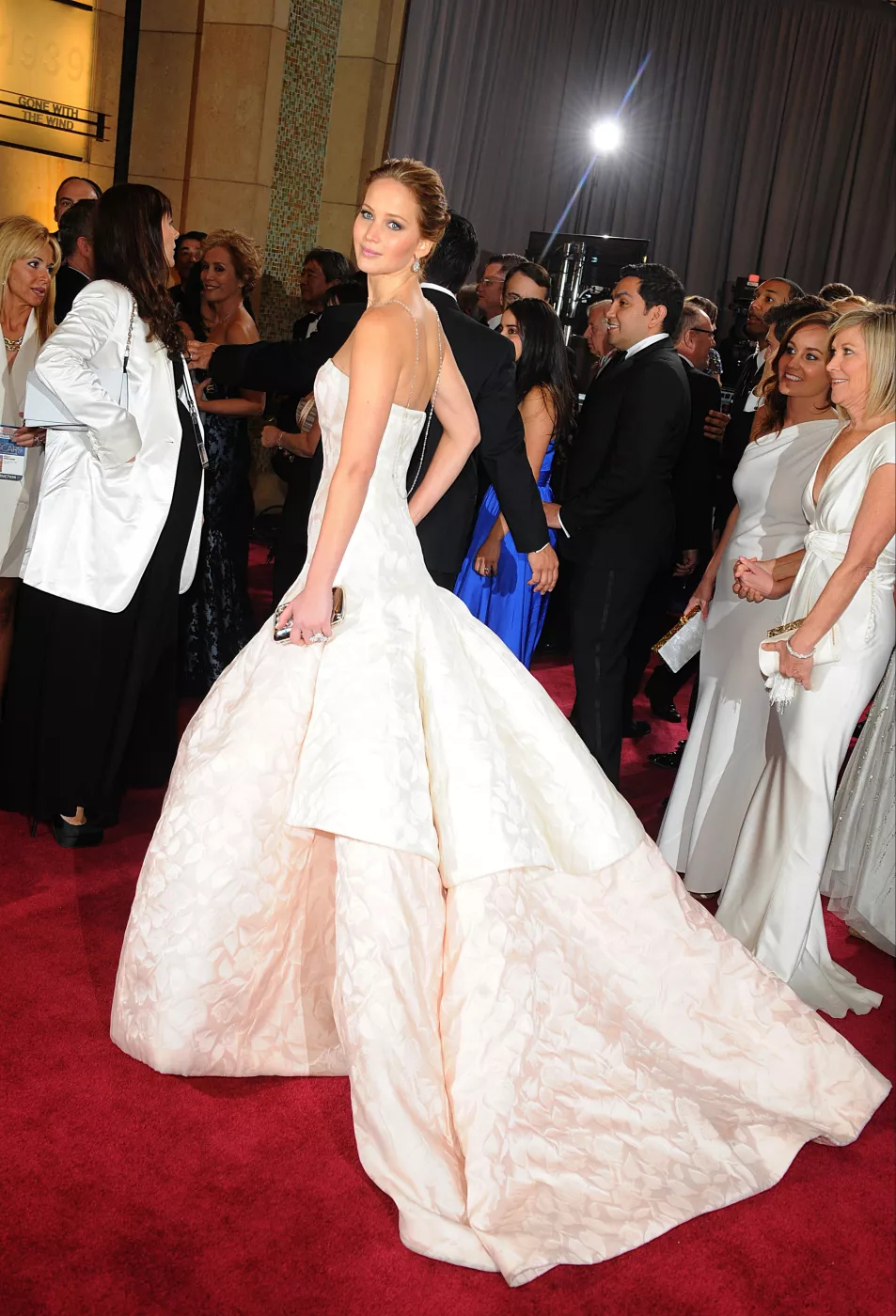 Jennifer Lawrence arriving for the 85th Academy Awards`