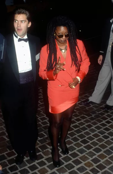 Whoopi Goldberg at the 1991 Golden Globes