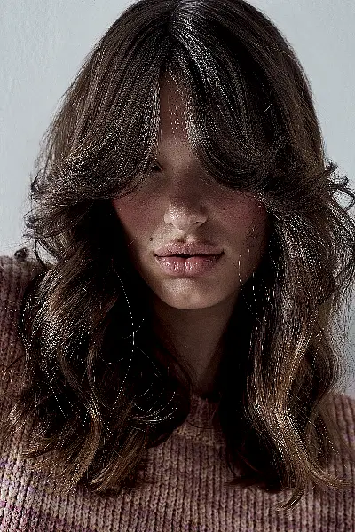 Woman with brunette hair