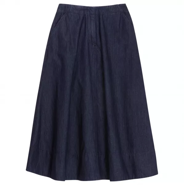 Kin A Line Denim Skirt