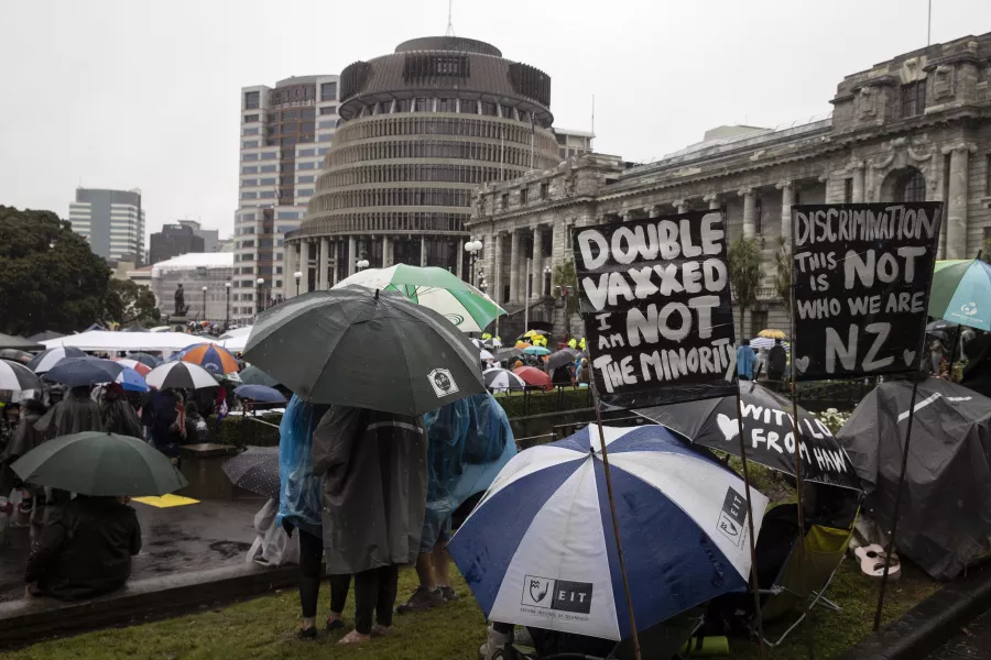 New Zealand protesters