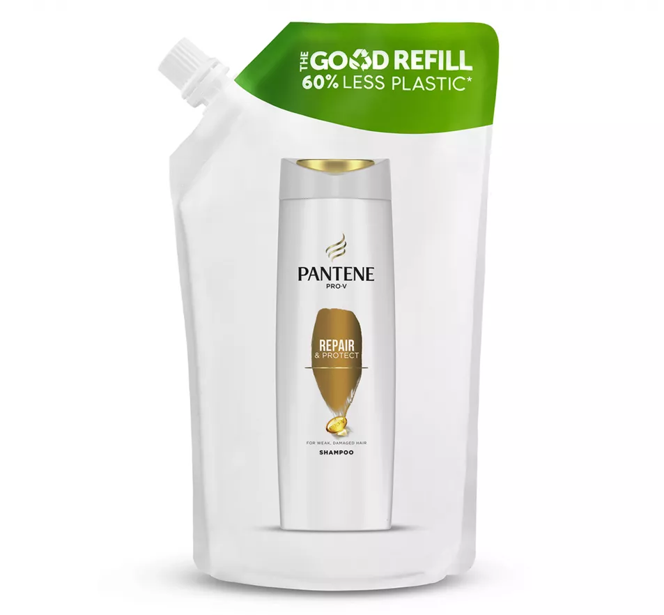 Pantene Repair & Protect Shampoo Refill Pouch For Damaged Hair