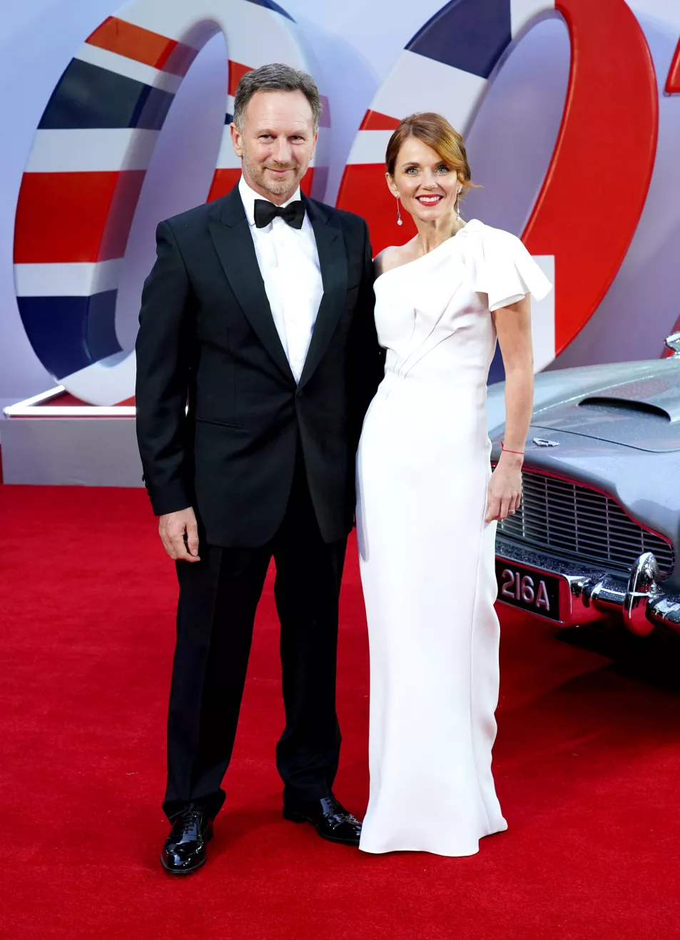 Christian Horner and Geri Horner attending the World Premiere of No Time To Die