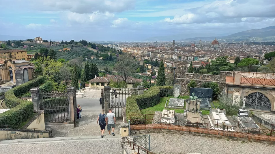 The view over Florence from San Miniato al Monte