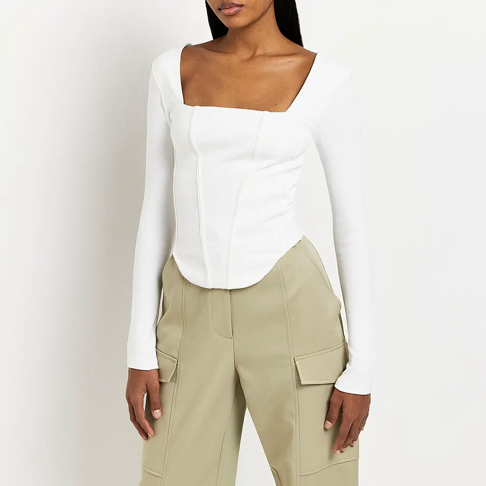 White Corset Top, River Island