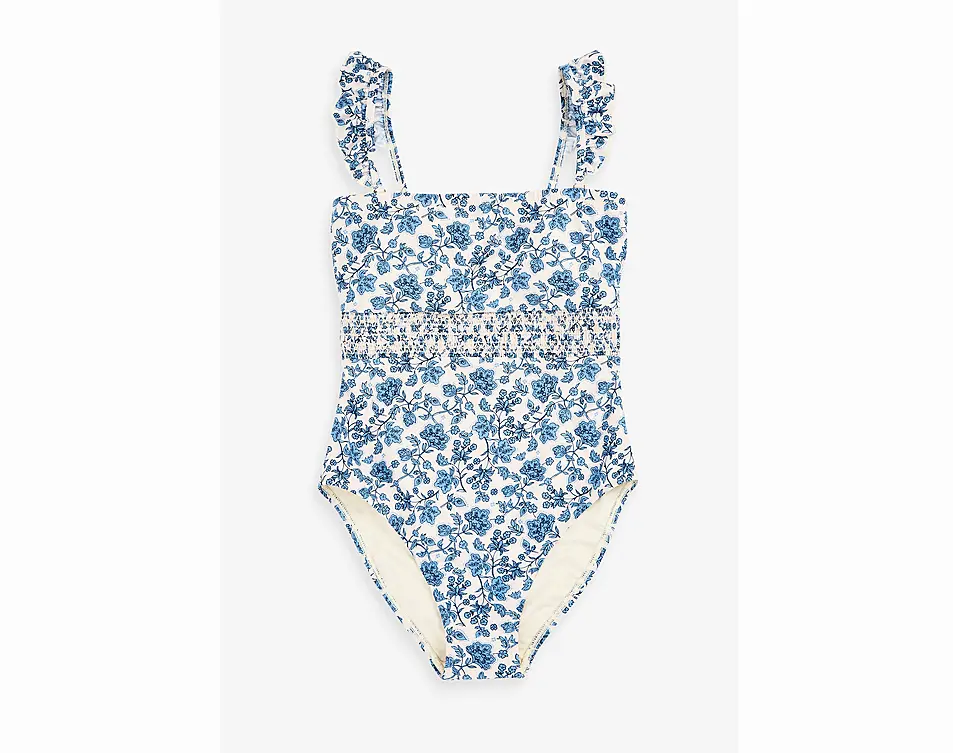 Next White Ruffle Swimsuit