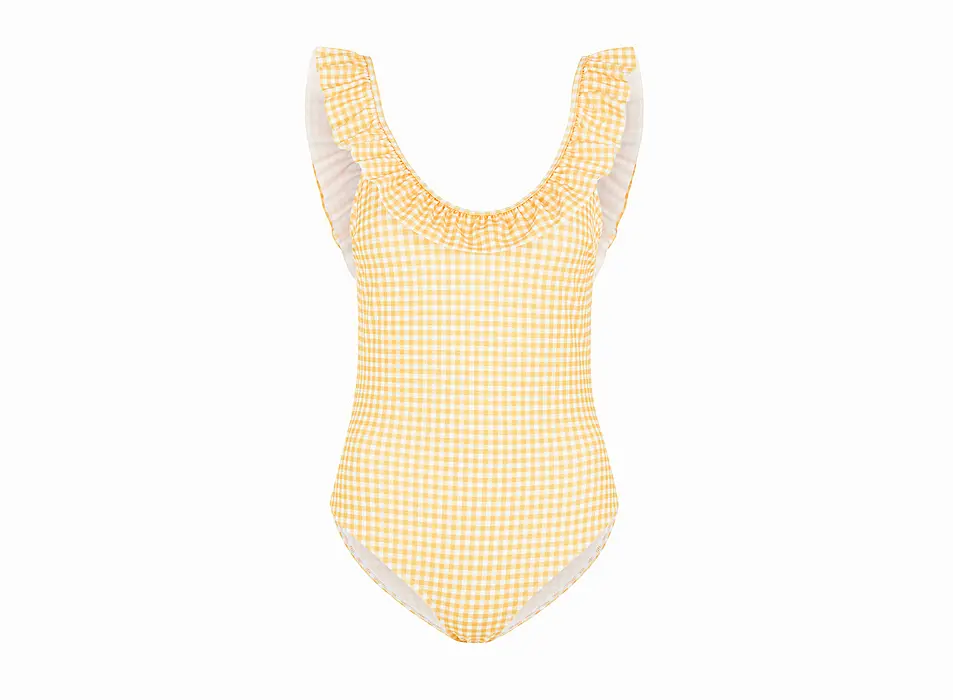 Debenhams Garden Picnic Check Print Swimsuit