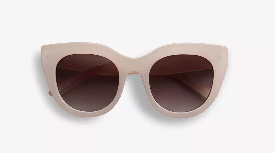 Le Specs - Air Heart Sunglasses, Oatmeal, Hush