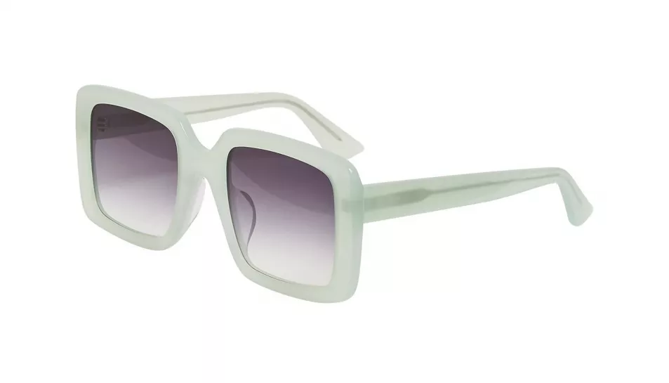 Oliver Bonas Glam Oversized Pastel Green Acetate Sunglasses