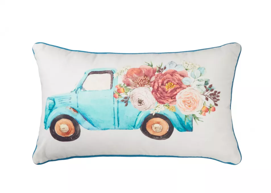 Floral Truck Cushion, M&Co
