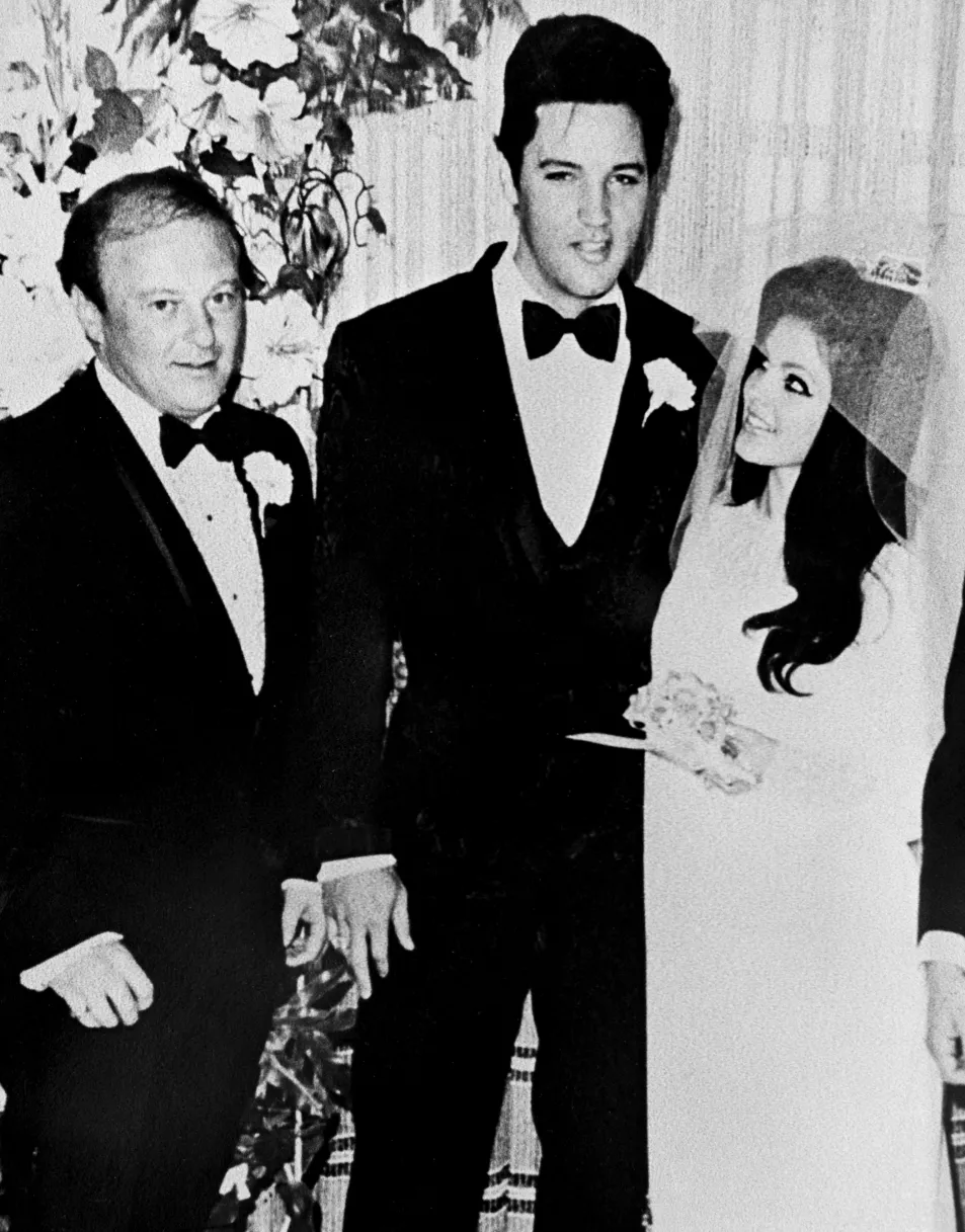 the wedding of Elvis and Priscilla Presley