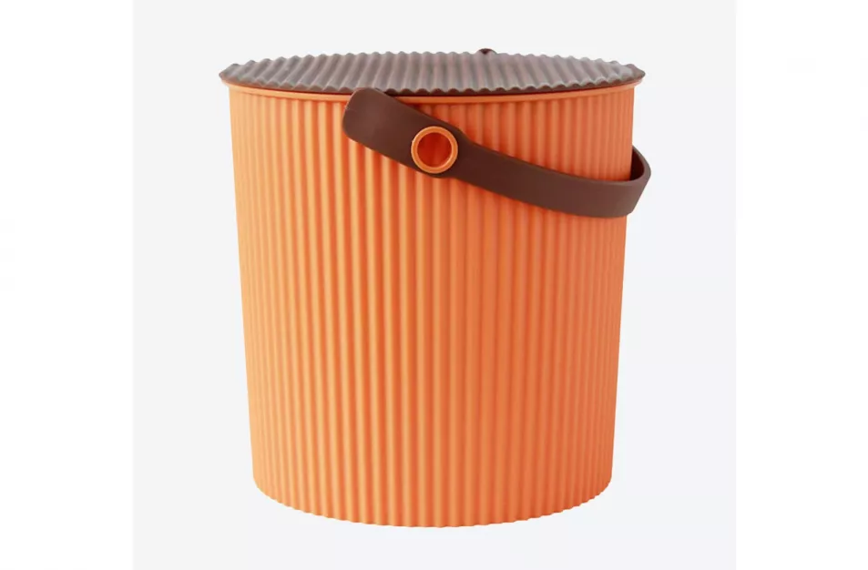 Omnioutil Storage Bucket with Lid – Apricot, Fy!
