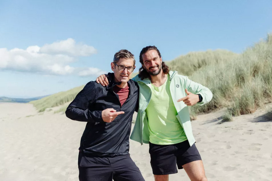 Louis Theroux (left) and Joe Wicks 