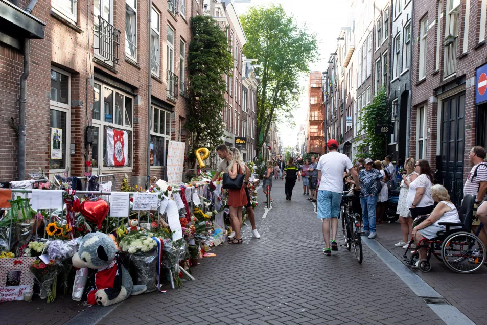 The street where Peter de Vries was shot