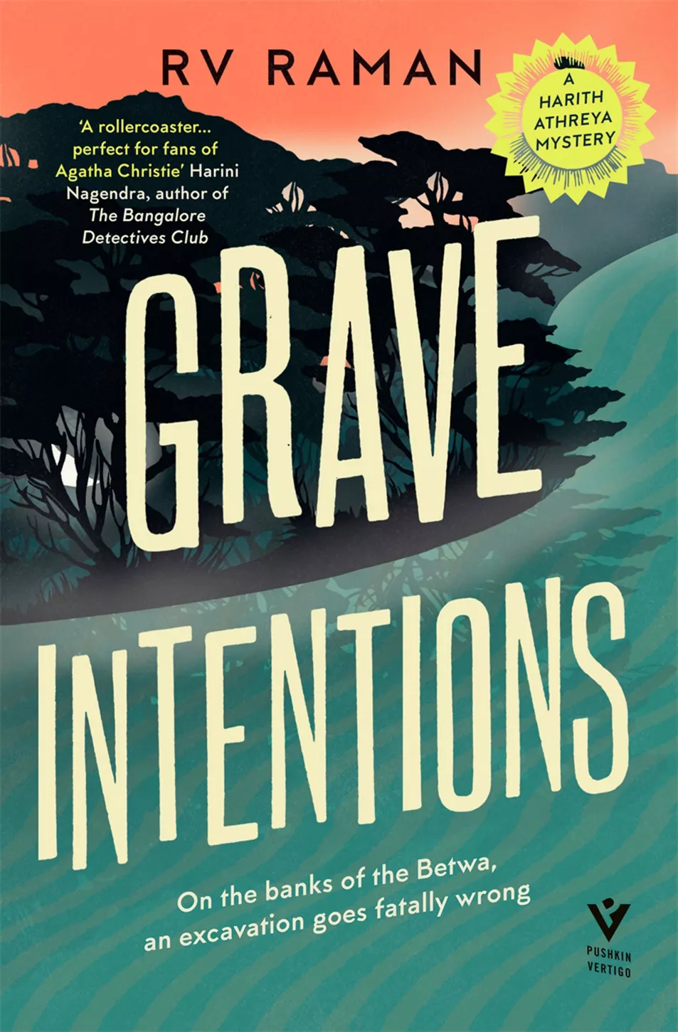 Book Cover Handout of Grave Intentions by RV Raman