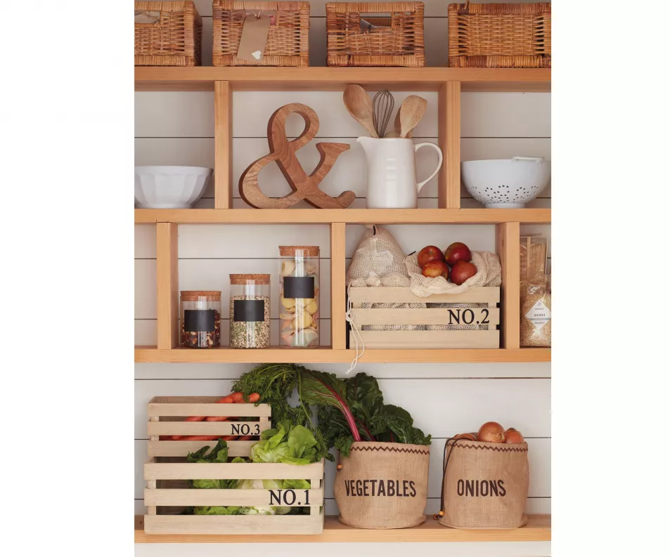 KitchenCraft Natural Elements Set of 3 Wooden Storage Crates, other items from a selection, Very