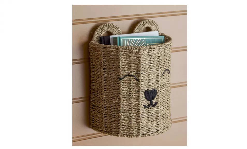 Maya Bear Wall Storage Basket, Ella James