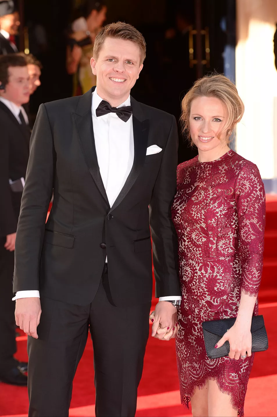 Jake Humphrey and wife Harriet at a red carpet event in 2014