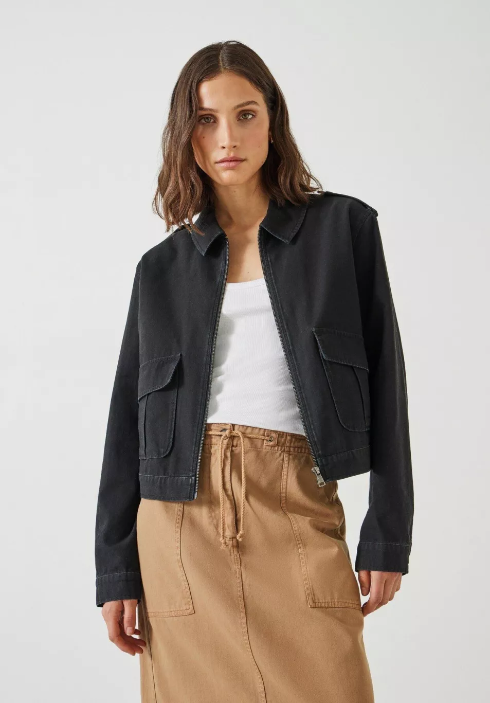 Hush Laurie Zip Up Utility Jacket