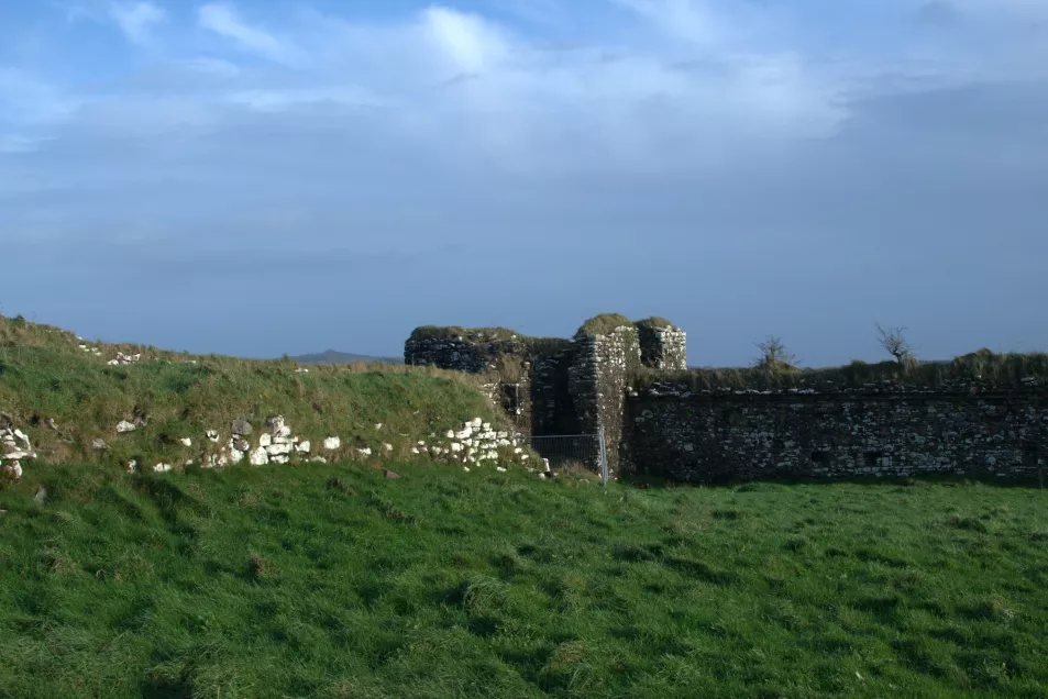 A view from inside the bawn of Moygara Castle