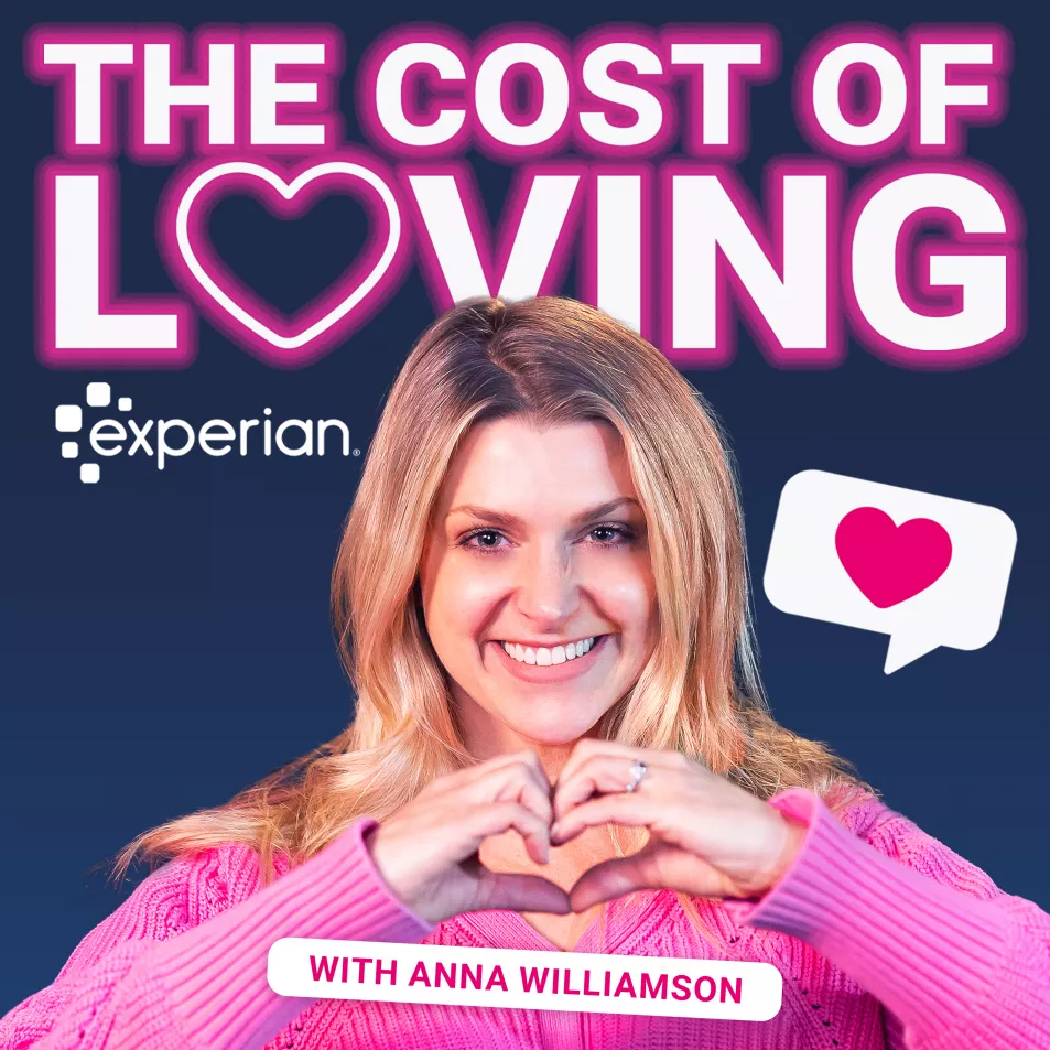 The Cost of Loving podcast cover art with Anna Williamson