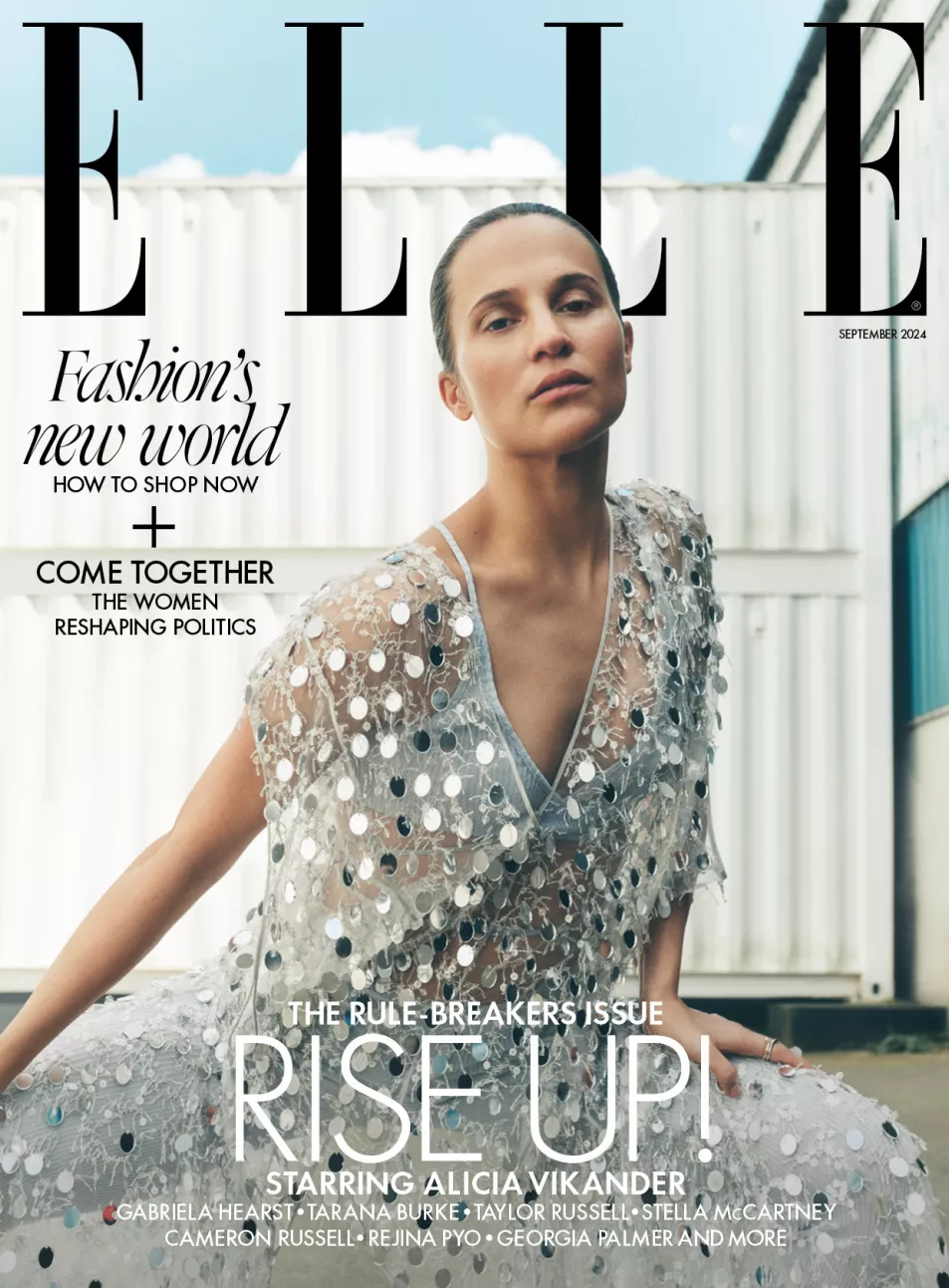 Vikander on the cover of Elle