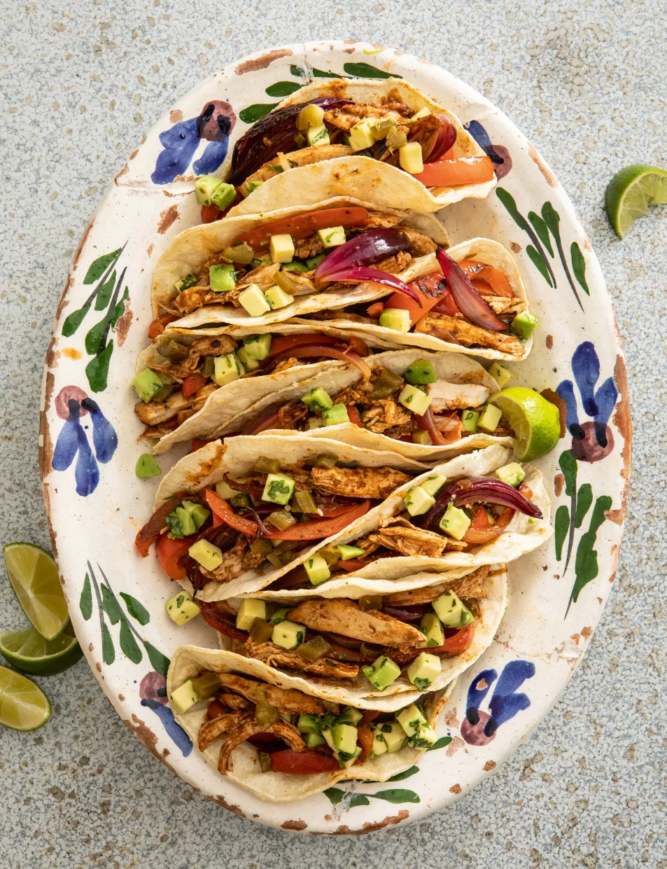 Pulled chicken tacos