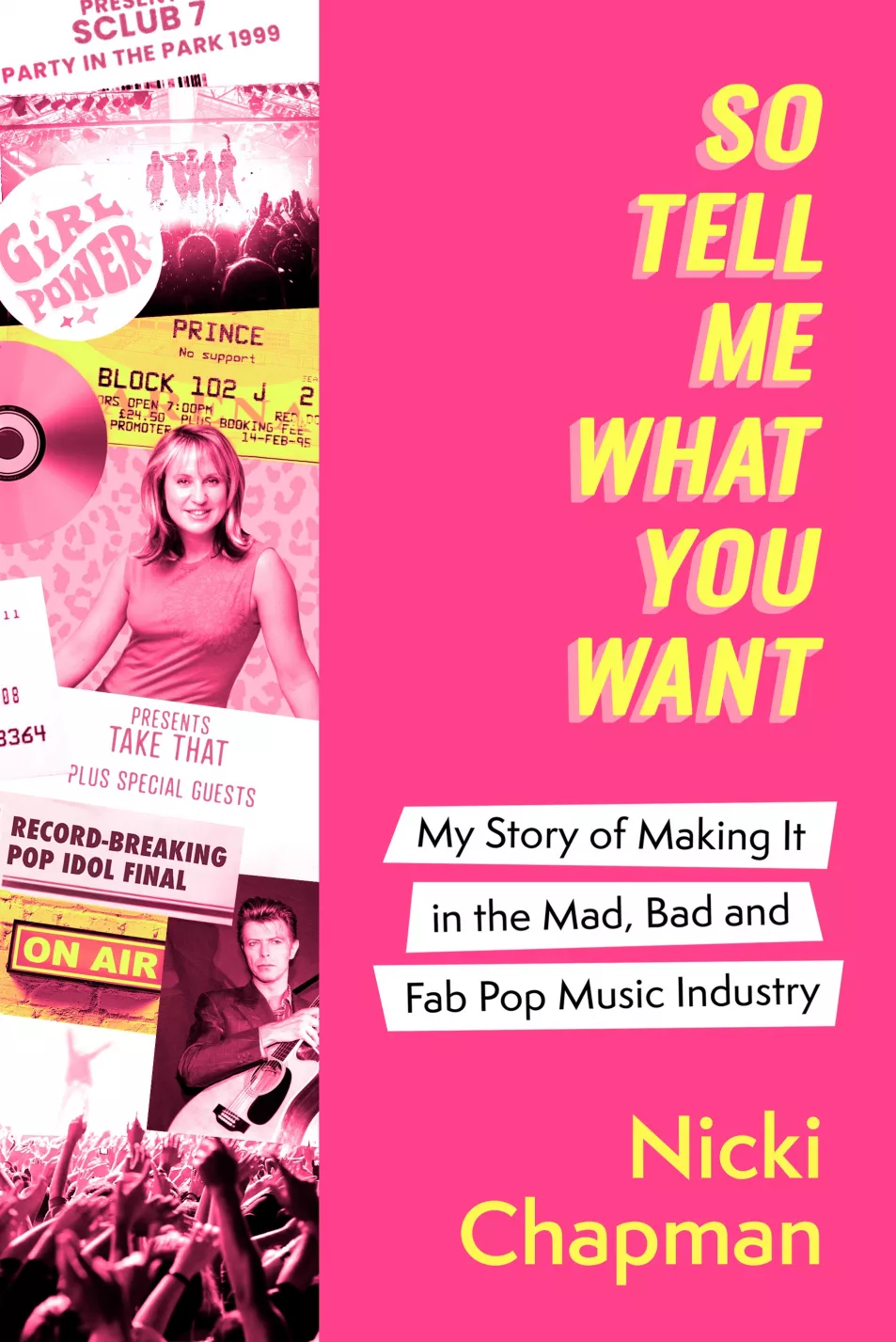 Book jacket of So Tell Me What You Want by Nicki Chapman (Sphere/PA)