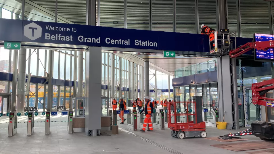 Final preparations under way ahead of the opening of Belfast Grand Central Station