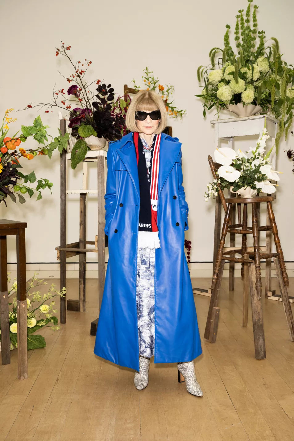 Vogue editor-in-chief Anna Wintour at the SS Daley show