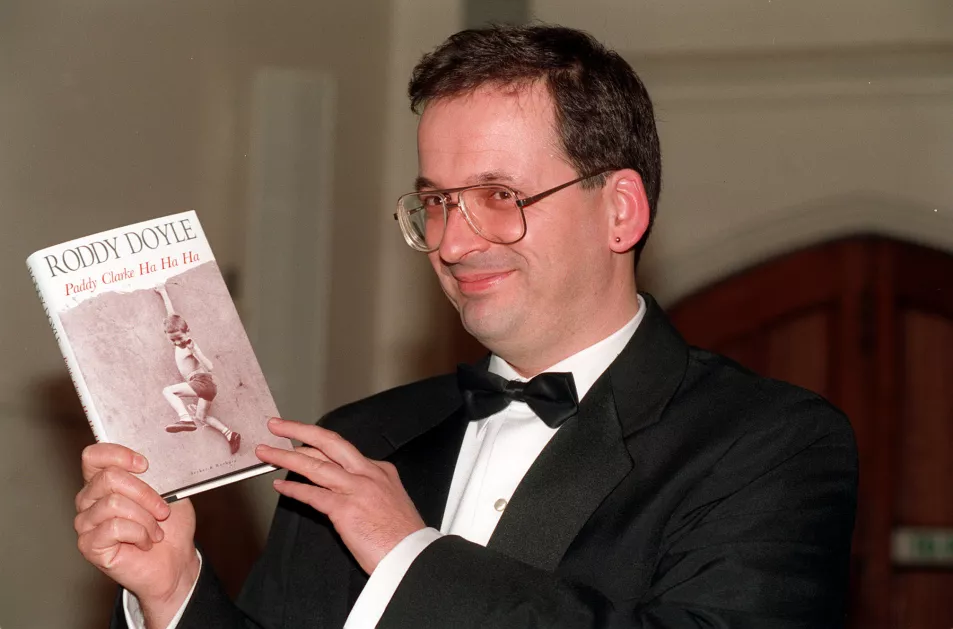 Roddy Doyle in 1993 with his Booker Prize-winning novel