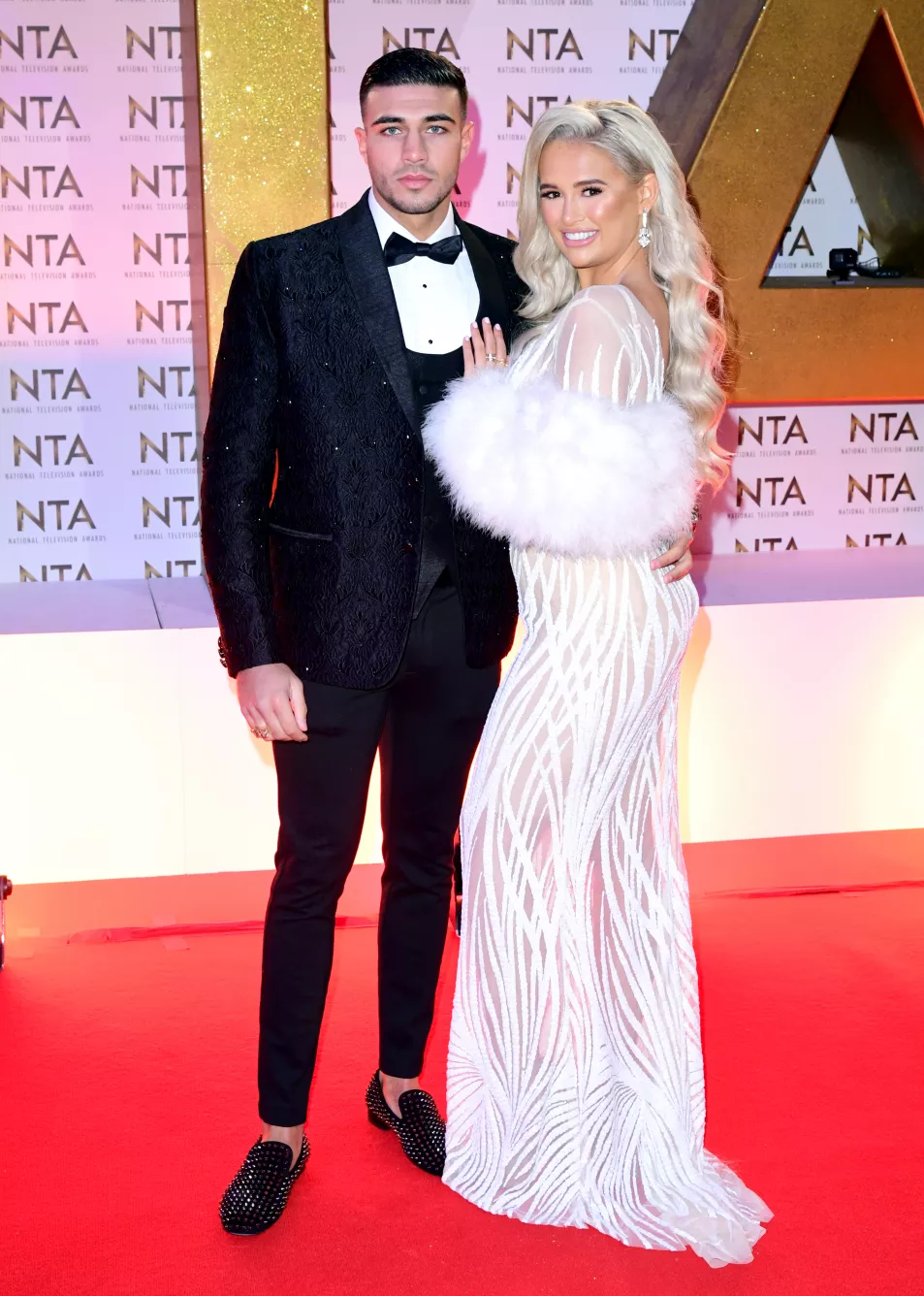 Tommy Fury (left) and Molly-Mae Hague during the National Television Awards at London's O2 Arena.