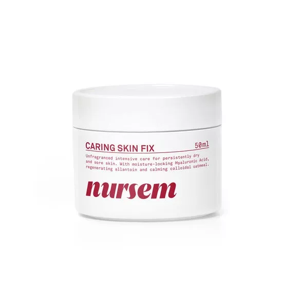 White pot of nourishing hand cream