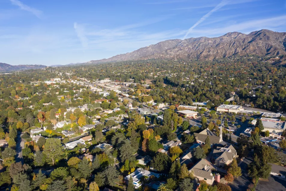 The San Gabriel Mountains in California