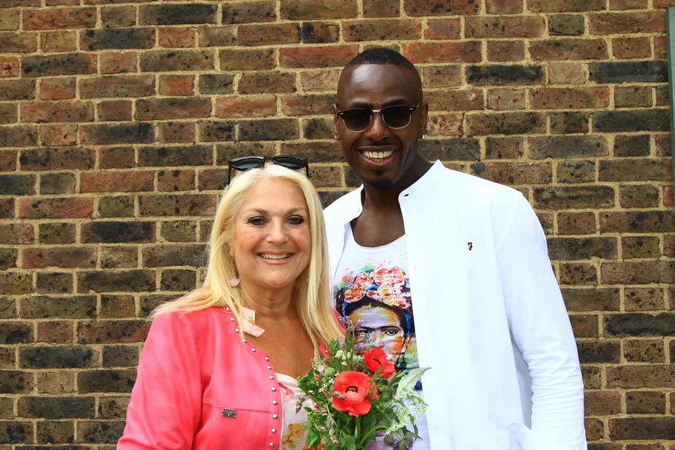 Vanessa Feltz and Ben Ofoedu before the break-up (Alamy