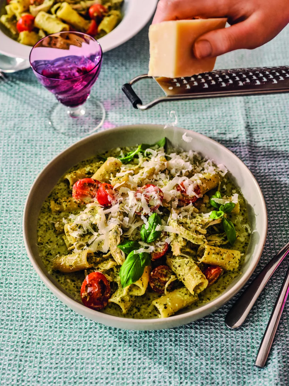 Chicken pesto pasta from Poppy Cooks: The Actually Delicious Slow Cooker Cookbook 