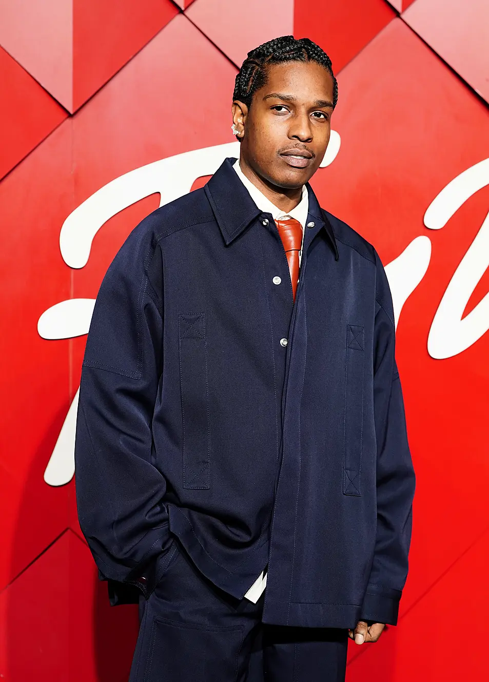 ASAP Rocky attends the Fashion Awards, presented by the British Fashion Council, at the Royal Albert Hall in London. Picture date: Monday December 2, 2024.