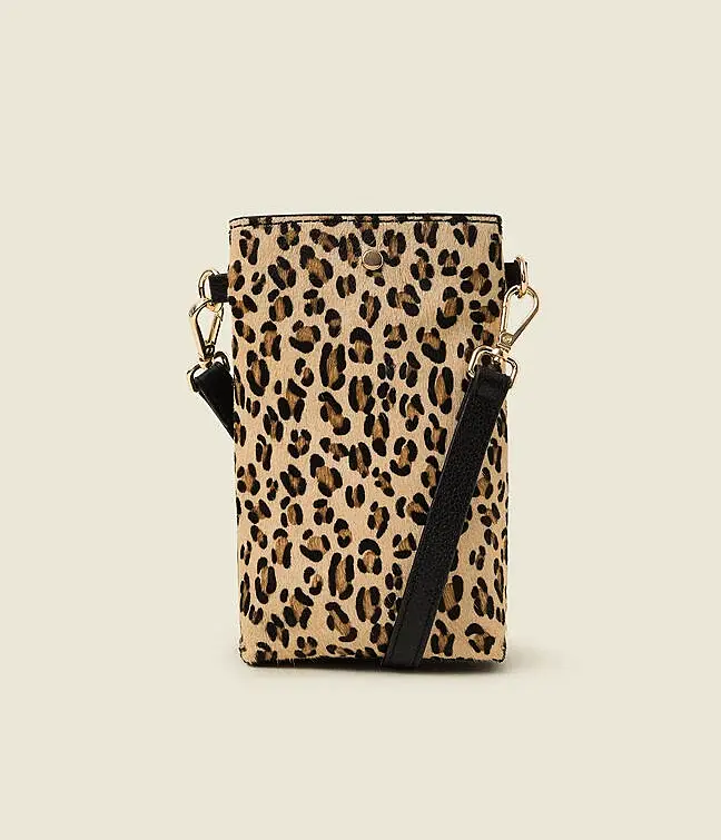 Leopard print cross body bag