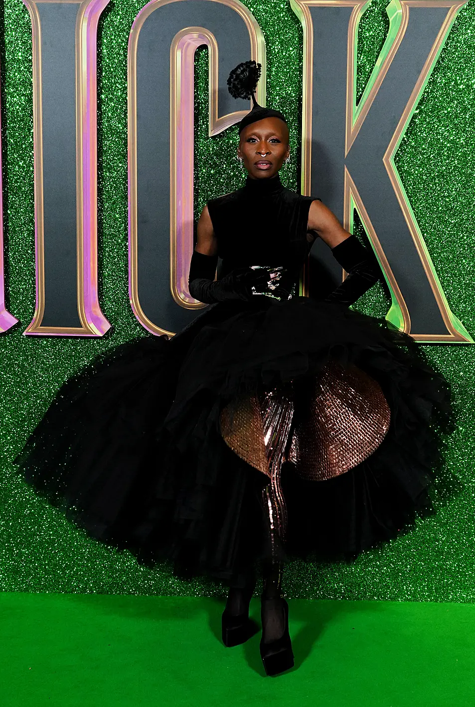 Cynthia Erivo wears Schiaparelli on red carpet