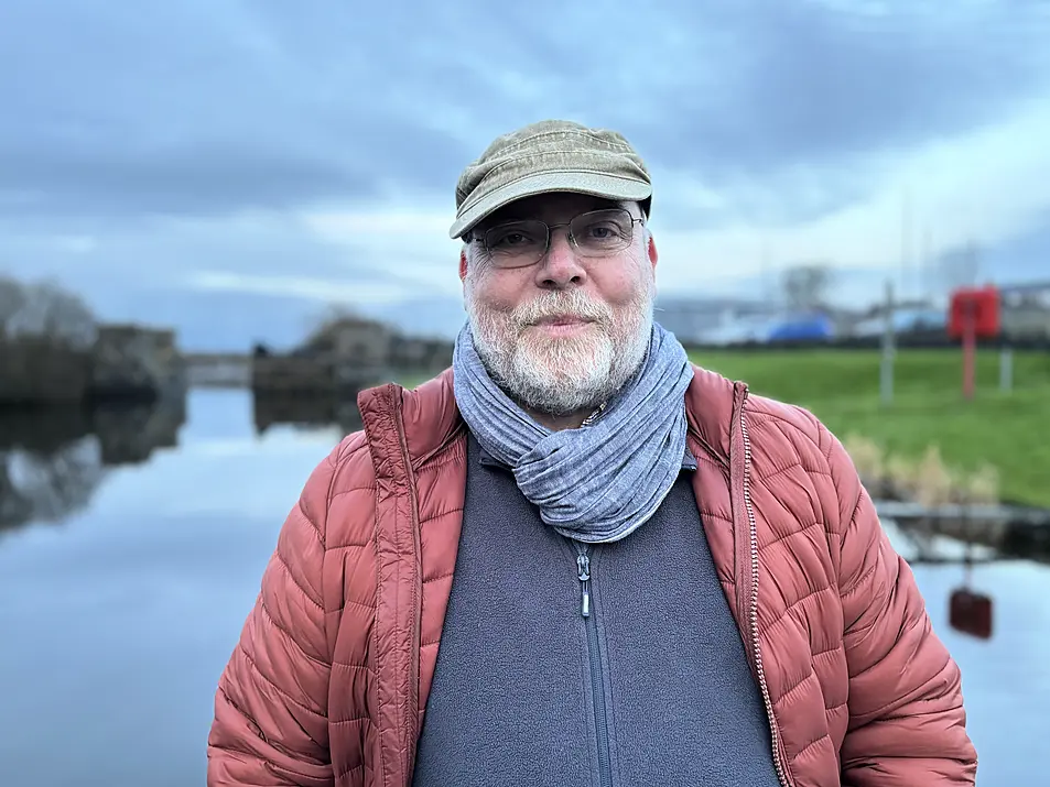 Gerry Darby, manager of the Lough Neagh Partnership, speaks to the PA news agency at the Lock Keeper's Cottage in Toome, Co Antrim