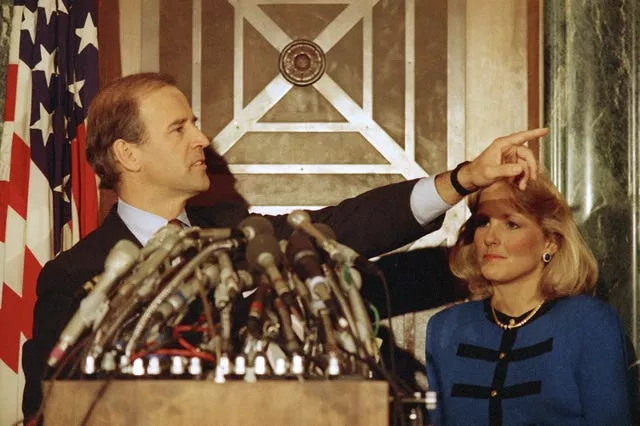 Joe Biden when he was a Delaware senator with wife Jill Biden