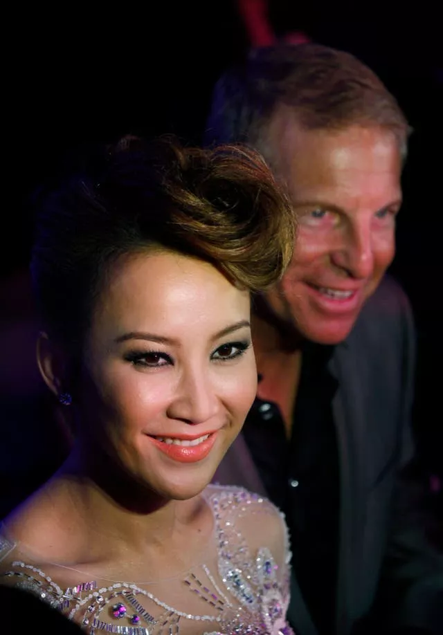 Lee with her husband Bruce Rockowitz in 2011