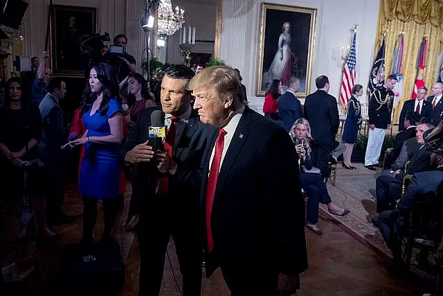 Donald Trump and Pete Hegseth