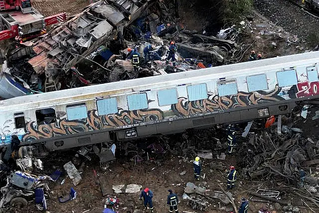 APTOPIX Greece Train Collision