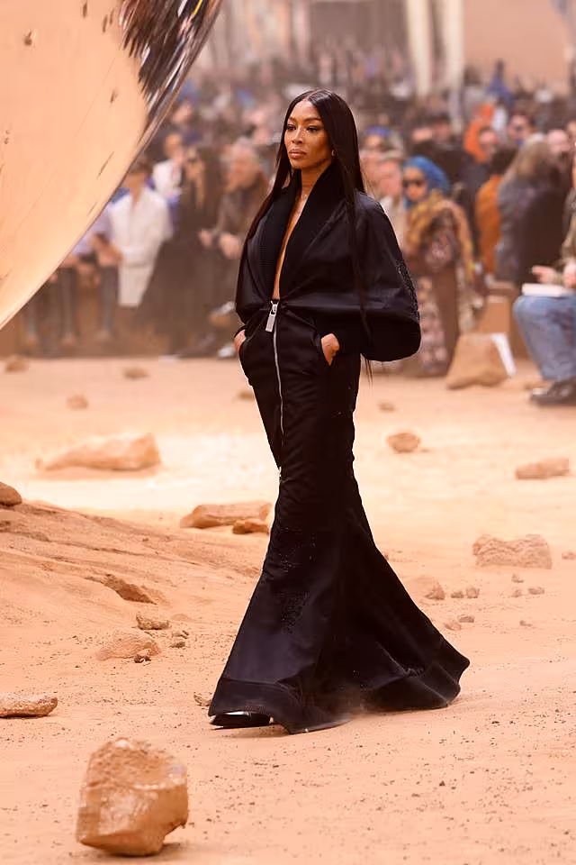 Naomi Campbell on the runway